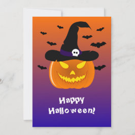 Halloween Pumpkin Jack o’ Lantern Witch Hat