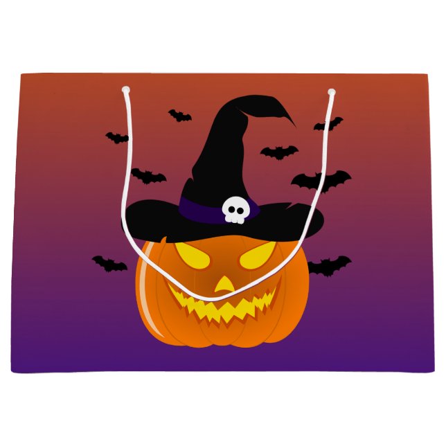 Halloween Pumpkin Jack o’ Lantern Witch Hat (Framsidan)