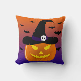 Halloween Pumpkin Jack o’ Lantern Witch Hat Kudde