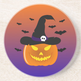 Halloween Pumpkin Jack o’ Lantern Witch Hat Underlägg