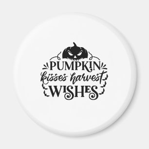 Halloween Pumpkin Kisses Harvest Önskemål Birthday Magnet