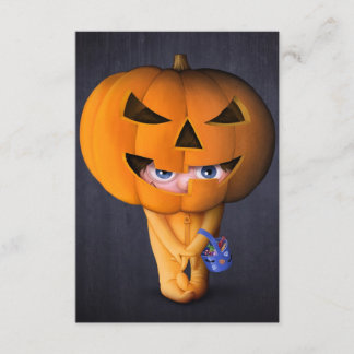 Halloween pumpkin kort