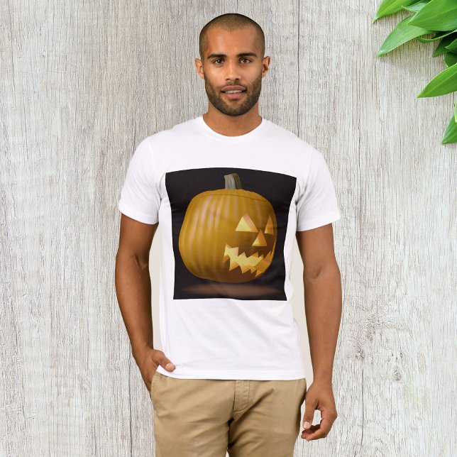 Halloween Pumpkin Lantern Manar T-Shirt (Skapare uppladdad)