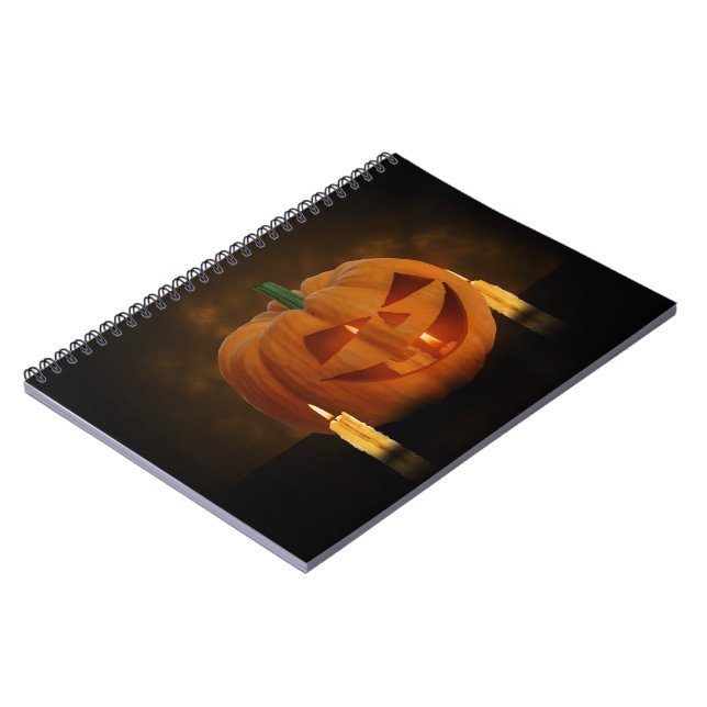 Halloween Pumpkin Lantern med ljus Anteckningsbok (Vänstra Sidan)