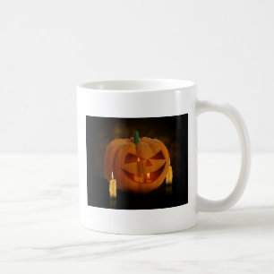 Halloween Pumpkin Lantern med ljus Kaffemugg