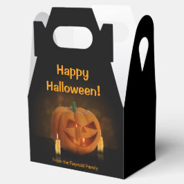 Halloween Pumpkin Lantern med ljus Presentaskar