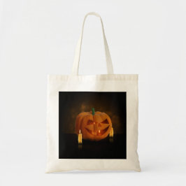 Halloween Pumpkin Lantern med ljus Tygkasse