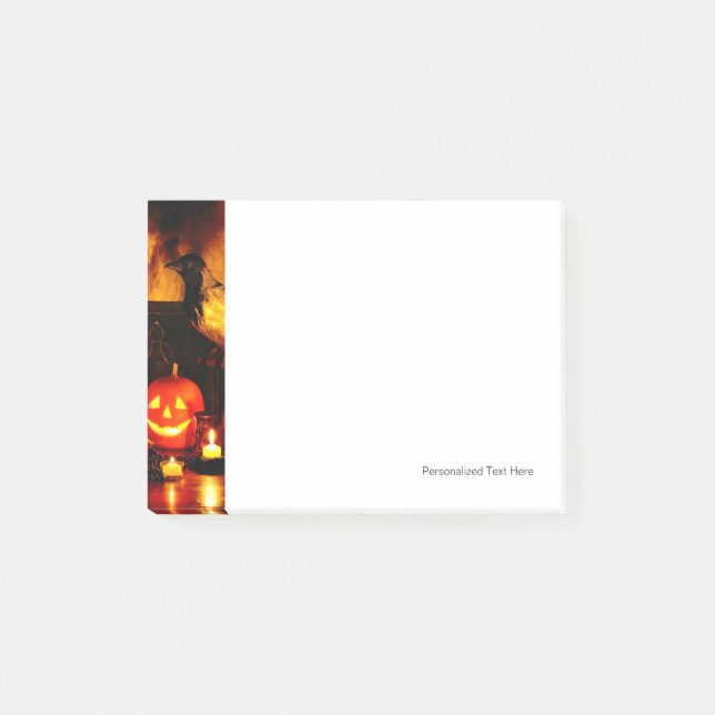 Halloween Pumpkin Lantern Post-it Block (Framsida)