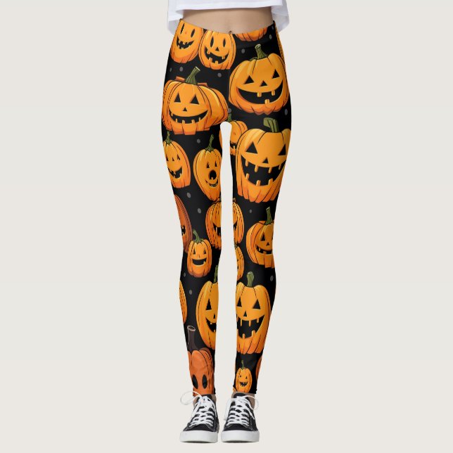 Halloween Pumpkin Leggings (Framsida)
