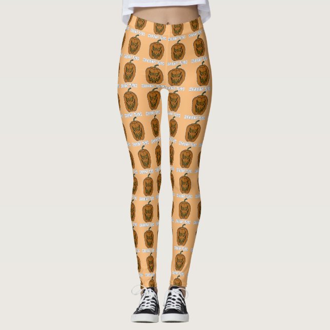 Halloween Pumpkin Leggings (Framsida)