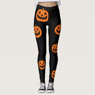Halloween Pumpkin Leggings för kvinnor