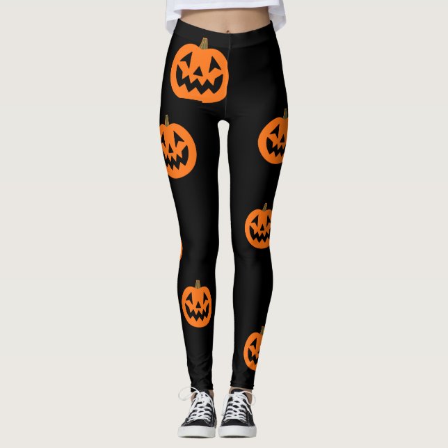 Halloween Pumpkin Leggings för kvinnor (Framsida)