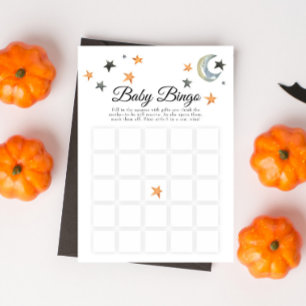 Halloween Pumpkin Little Boo Baby Shower Bingo Inbjudningar