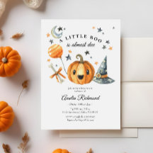 Halloween Pumpkin Little Boo Baby Shower