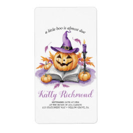 Halloween Pumpkin Little Boo babydusch Fraktsedel