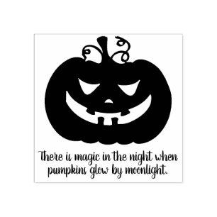 Halloween Pumpkin Magic Rubber Frimärke Stämpel