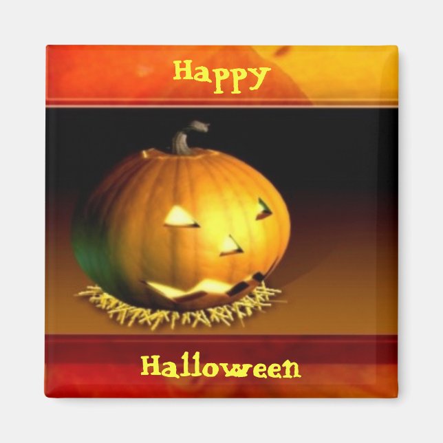 Halloween Pumpkin Magnet (Framsidan)