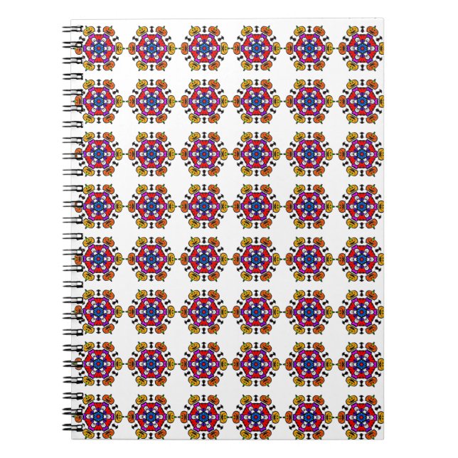 Halloween Pumpkin Mandala Anteckningsbok (Framsidan)