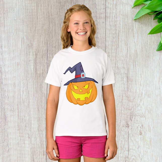 Halloween-Pumpkin med ett gifflor T-Shirt (Skapare uppladdad)