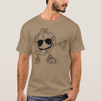Halloween Pumpkin med Sunglass Funny Halloween Pu T Shirt
