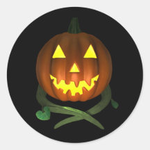 Halloween Pumpkin med Vines