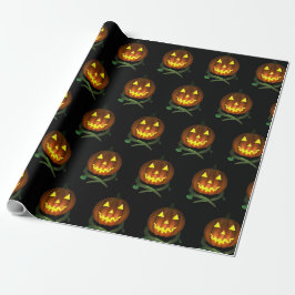 Halloween Pumpkin med Vines Wrapping Papper Presentpapper