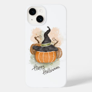 Halloween Pumpkin med Witch Hat