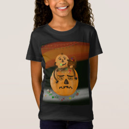Halloween Pumpkin Mess Kid's T Shirt