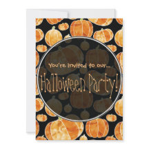 Halloween Pumpkin Mönster Dubbla Sided Investigati