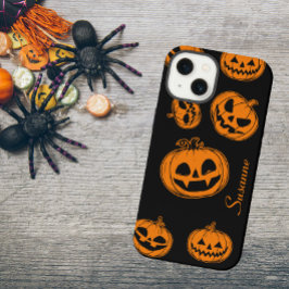 Halloween Pumpkin Mönster Mobil 15 Fodral