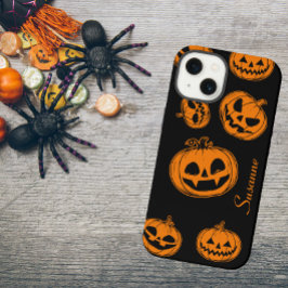 Halloween Pumpkin Mönster Phone Case