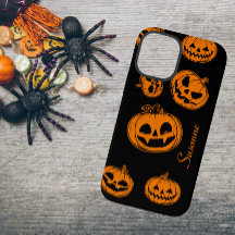 Halloween Pumpkin Mönster Phone Case