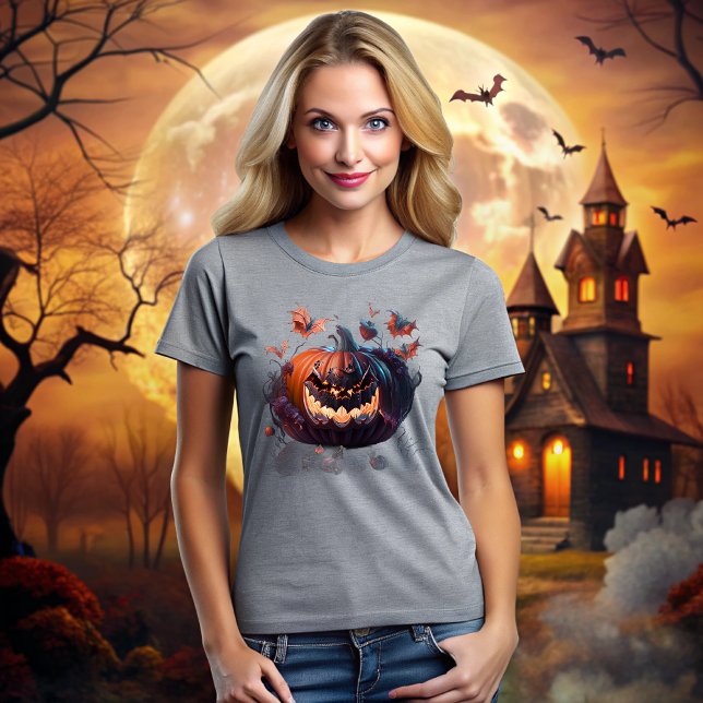 Halloween Pumpkin Nightmare T Shirt (Skapare uppladdad)