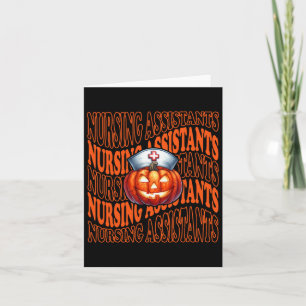 Halloween Pumpkin Nurse Cute Cna Costume SCrub Top Kort
