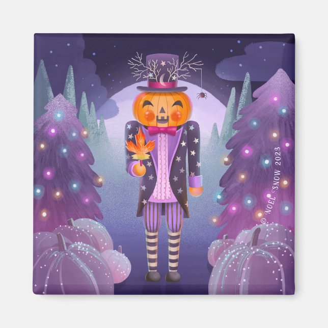 Halloween Pumpkin Nutcracker Magnet (Framsidan)