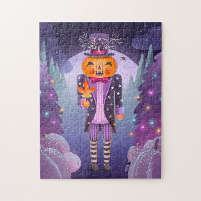 Halloween Pumpkin Nutcracker Pussel (Vertikal)