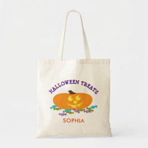 Halloween Pumpkin och Candy Treats Tygkasse
