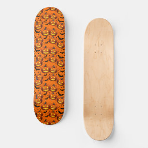 Halloween Pumpkin och Fladdermus Mini Skateboard Bräda 18,5 Cm