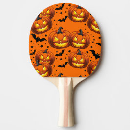 Halloween Pumpkin och Fladdermus Pingisracket