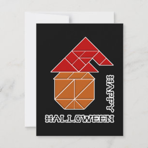 Halloween Pumpkin och Witch Hat Inbjudningar