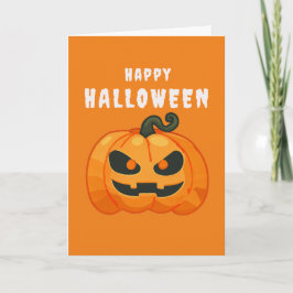 Halloween Pumpkin-orange Kort