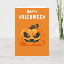 Halloween Pumpkin-orange Kort