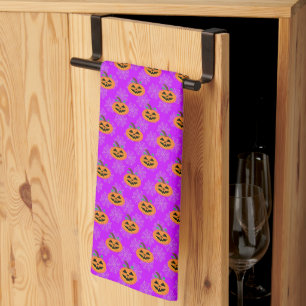Halloween Pumpkin på Lila Kitchen Towels Kökshandduk