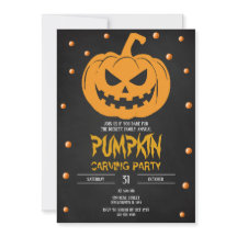 Halloween Pumpkin Party-inbjudan