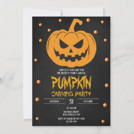 Halloween Pumpkin Party-inbjudan Inbjudningar