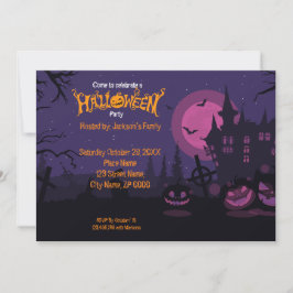 Halloween Pumpkin Party-inbjudan Inbjudningar