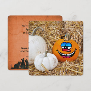 Halloween Pumpkin Party Inbjudningar