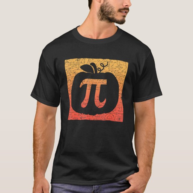 Halloween Pumpkin Pie Math Halloween Thanksgiving  T Shirt (Framsida)