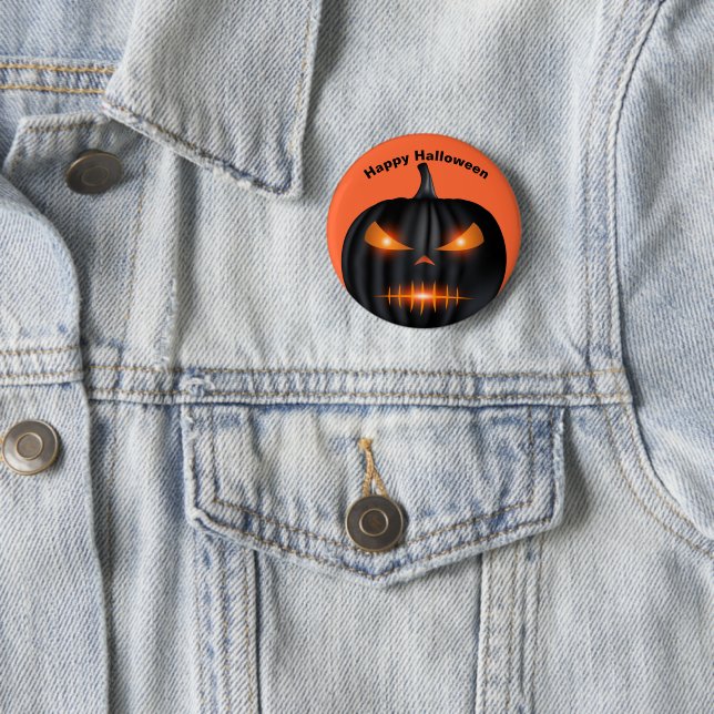 Halloween Pumpkin Pin Knapp (In Situ)