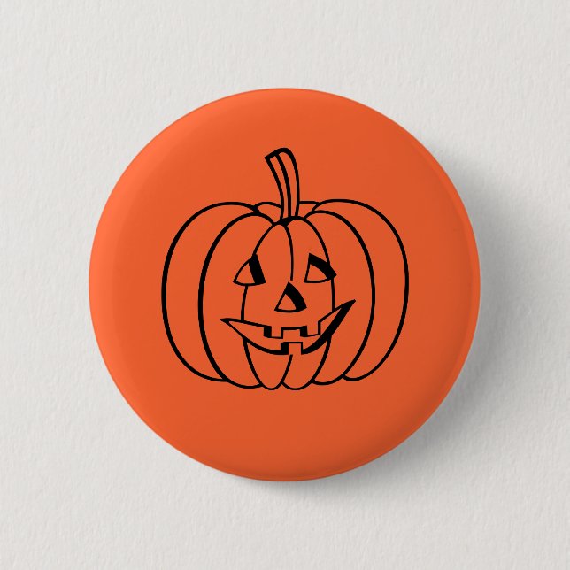 Halloween Pumpkin Pin Knapp (Framsida)